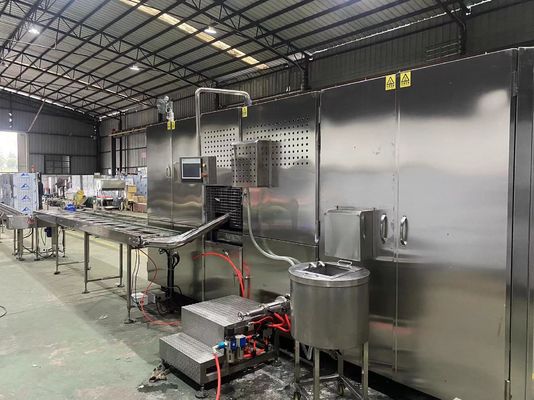 2.25KW 12000pcs/H وافر مخروط صنع آلة التحكم PLC