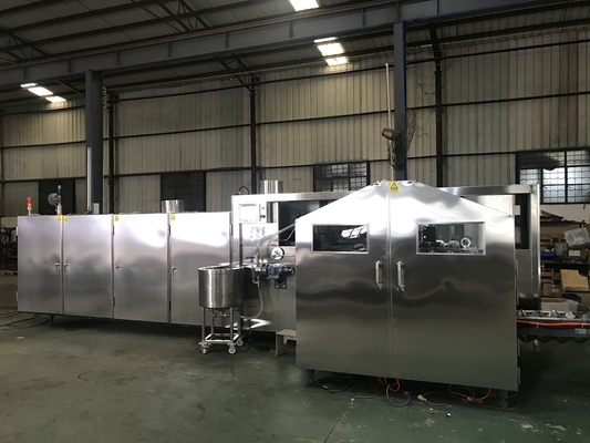 شنايدر إلكتريك الملحقات 3800kg خط إنتاج قشرة الآيس كريم مع 7x2.1x2m الأبعاد