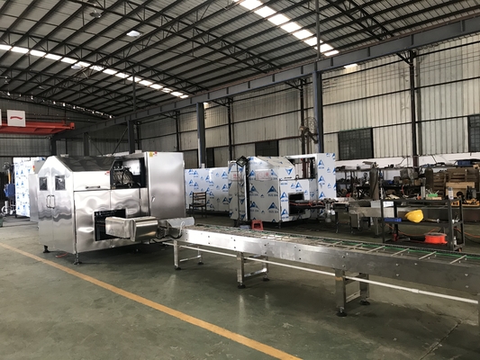 آلة صنع الآيس كريم المخروطية الأوتوماتيكية ذات اللونين 7 كجم / ساعة 3.37kw 380V