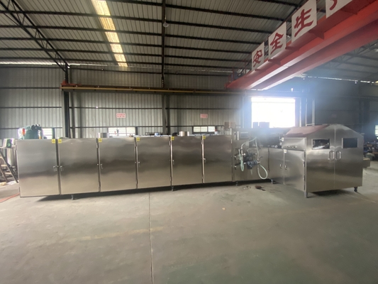 سعر جيد 380V 16kg / H 135mm خط إنتاج الآيس كريم المخروط درجة الحرارة قابل للتعديل الانترنت